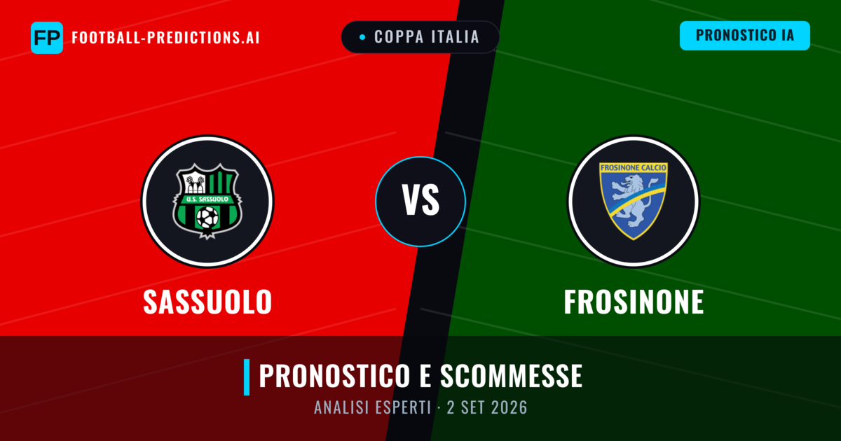 Sassuolo vs Frosinone — pronostico e anteprima del match