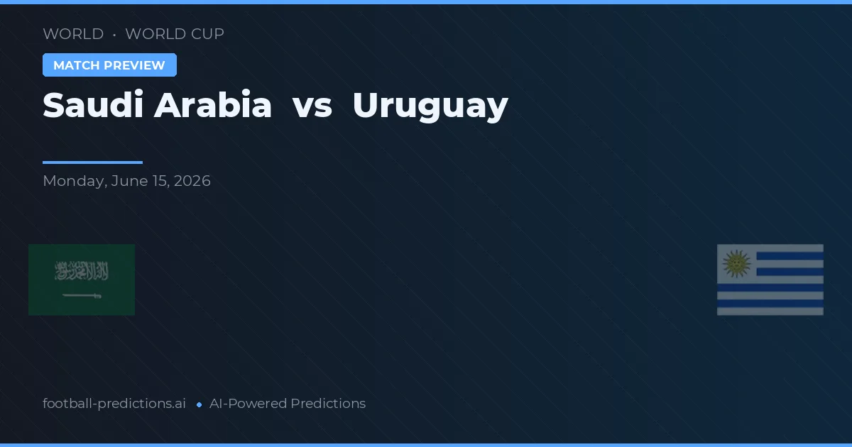 Arabia Saudita vs Uruguay — pronostico e anteprima del match