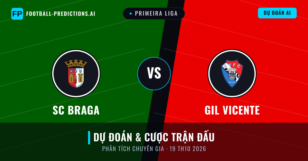 SC Braga vs GIL Vicente — dự đoán và xem trước trận đấu