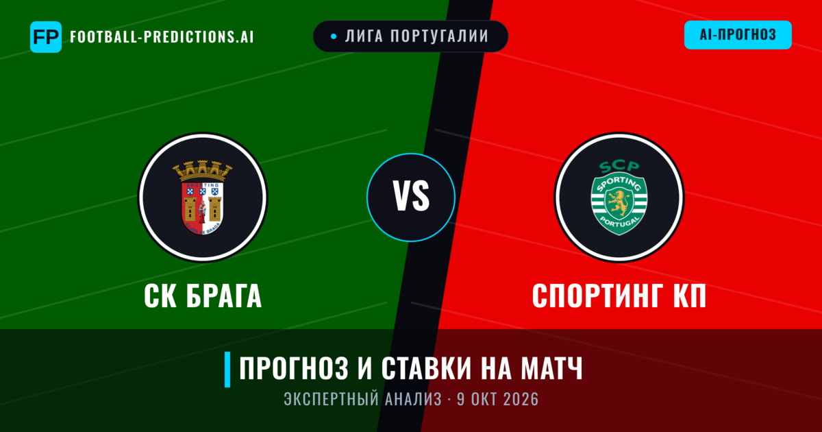 СК Брага – Спортинг КП — прогноз и превью матча