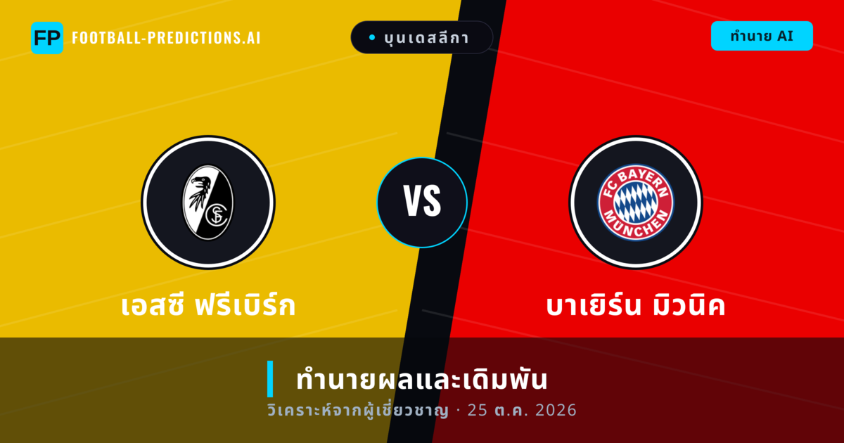 เอสซี ฟรีเบิร์ก พบ บาเยิร์น มิวนิค — ทำนายผลและพรีวิวการแข่งขัน