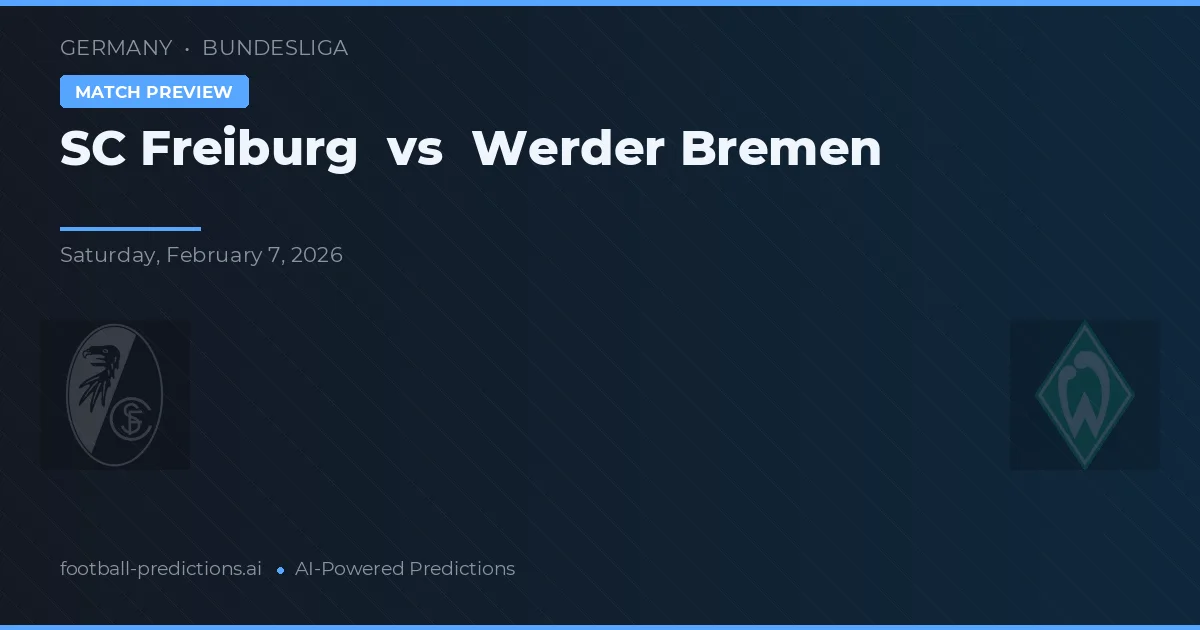 SC Freiburg vs Werder Bremen — Prognose und Spielvorschau