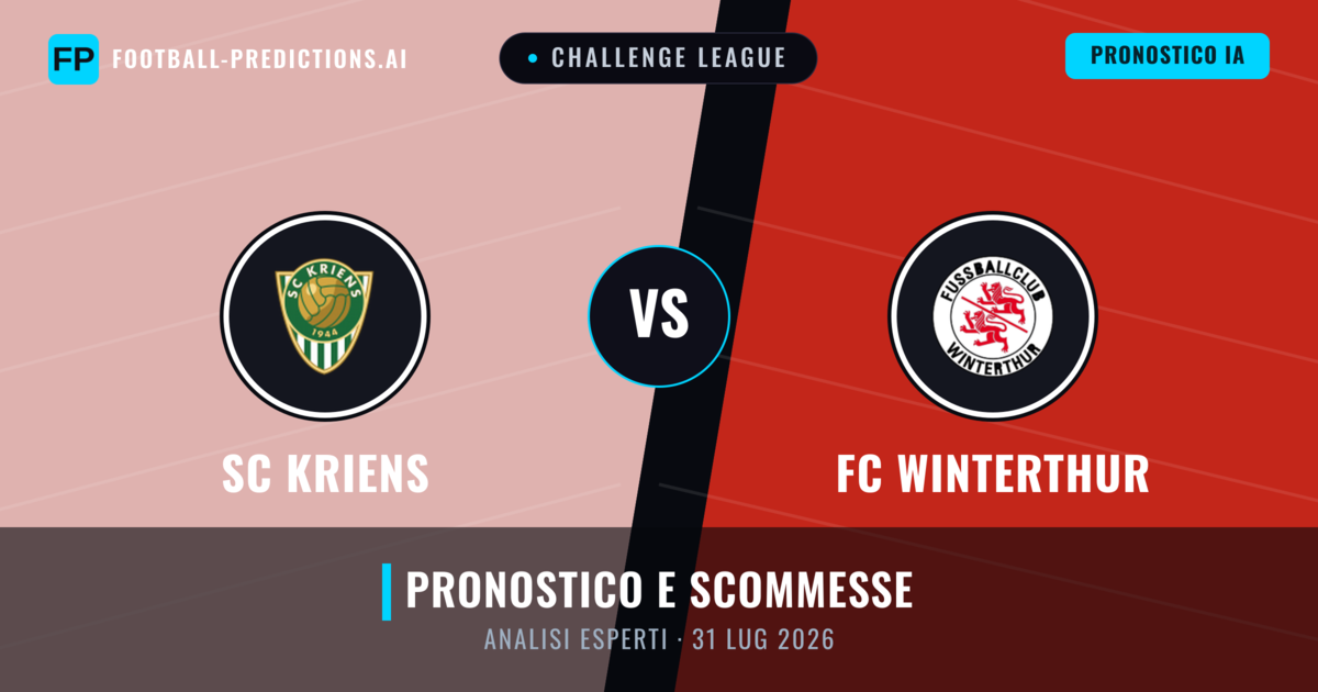 SC Kriens vs FC Winterthur — pronostico e anteprima del match