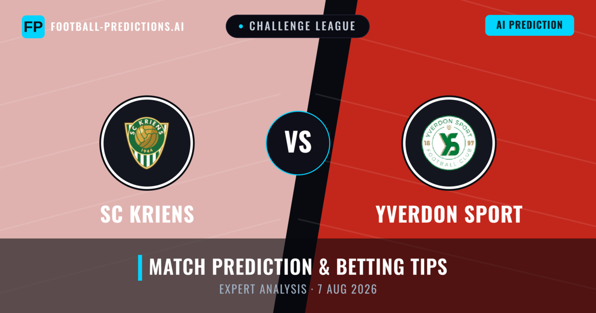 SC Kriens vs Yverdon Sport — match prediction & preview