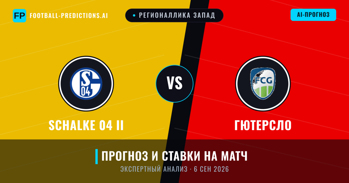 Schalke 04 II – Гютерсло — прогноз и превью матча