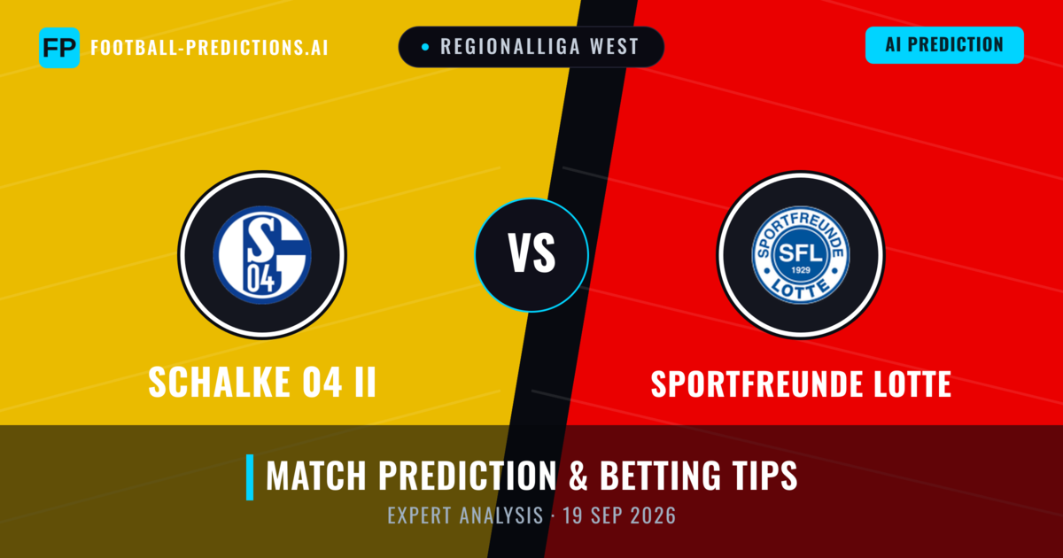 Schalke 04 II vs Sportfreunde Lotte — match prediction & preview