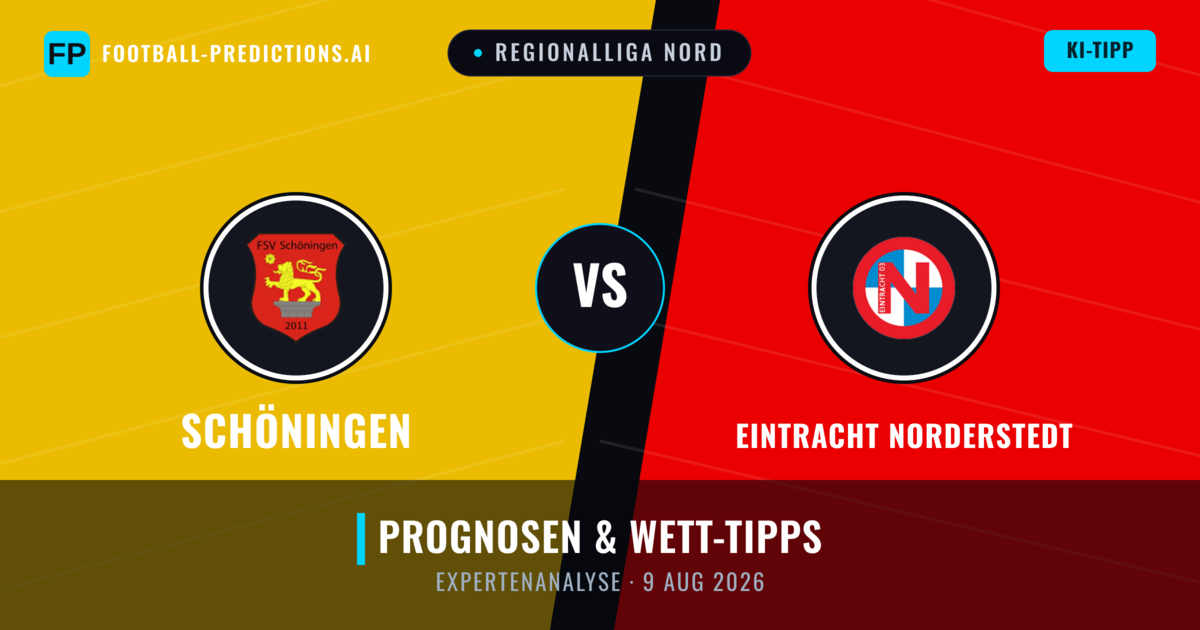 Schöningen vs Eintracht Norderstedt — Prognose und Spielvorschau