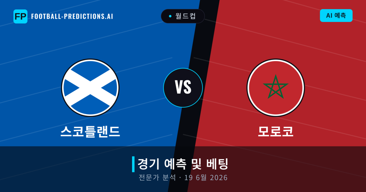 스코틀랜드 대 모로코 — 경기 예측 및 프리뷰