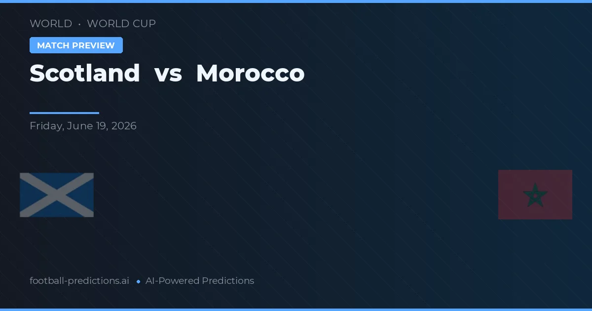 Skotlandia vs Morocco — prediksi dan pratinjau pertandingan