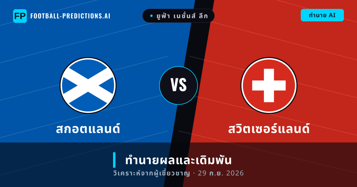สกอตแลนด์ พบ สวิตเซอร์แลนด์ — ทำนายผลและพรีวิวการแข่งขัน