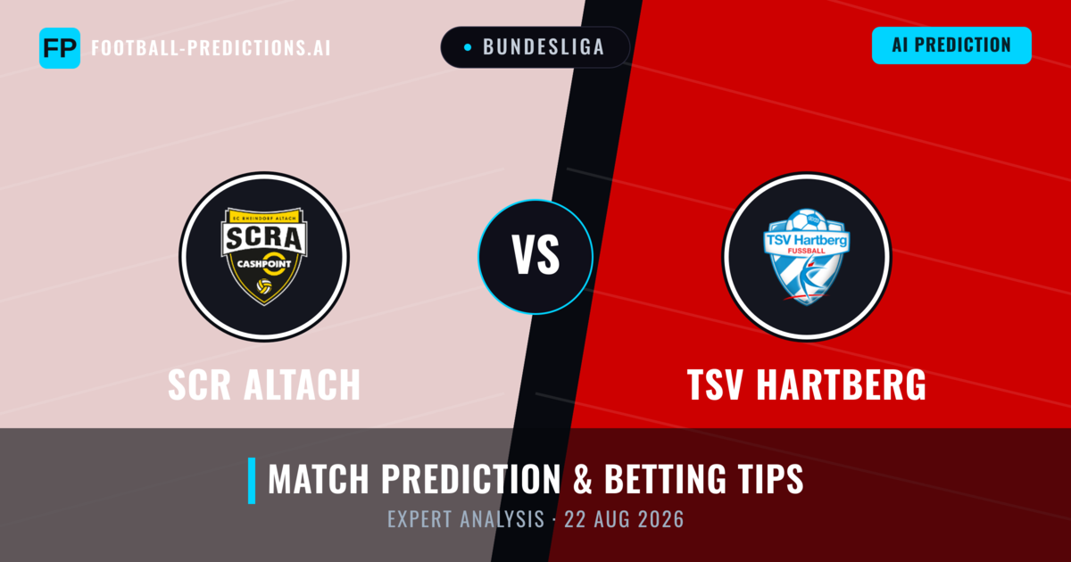 SCR Altach vs TSV Hartberg — match prediction & preview