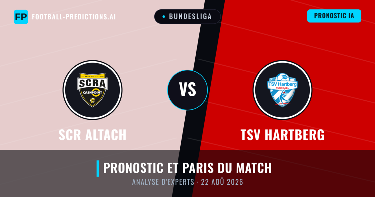 SCR Altach vs TSV Hartberg — pronostic et avant-match