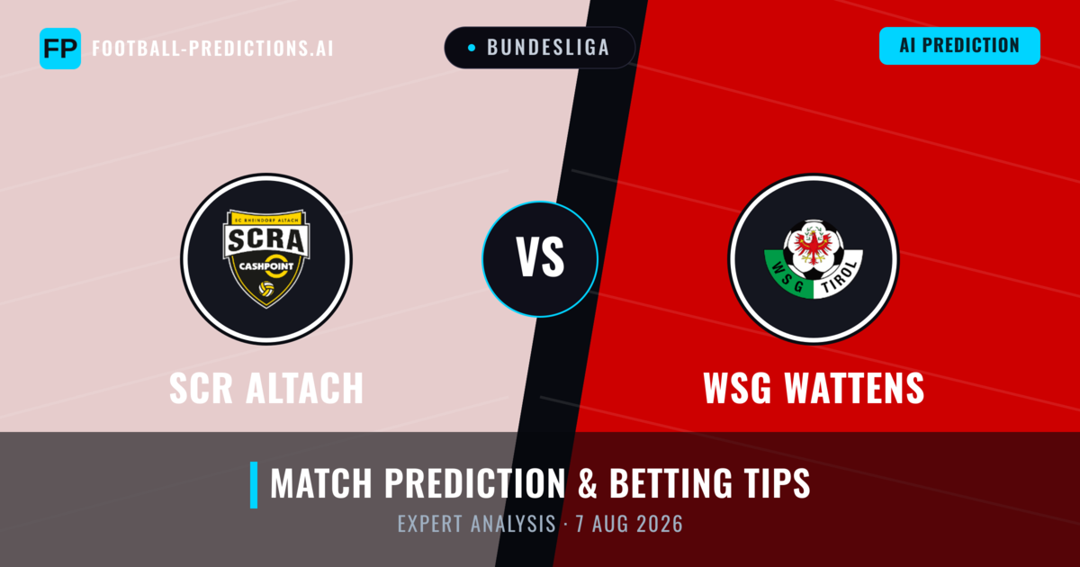 SCR Altach vs WSG Wattens — match prediction & preview