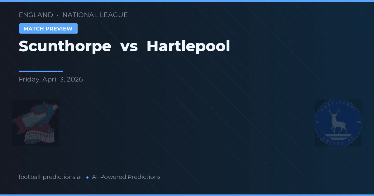 Scunthorpe vs Hartlepool — prediksi dan pratinjau pertandingan