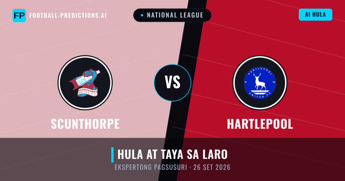 Scunthorpe vs Hartlepool — hula at preview ng laban