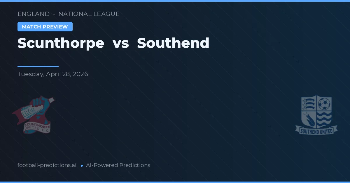 Scunthorpe vs Southend — match prediction & preview