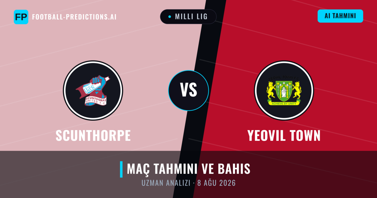Scunthorpe - Yeovil Town — maç tahmini ve önizleme