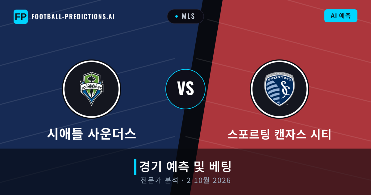 시애틀 사운더스 대 스포르팅 캔자스 시티 — 경기 예측 및 프리뷰