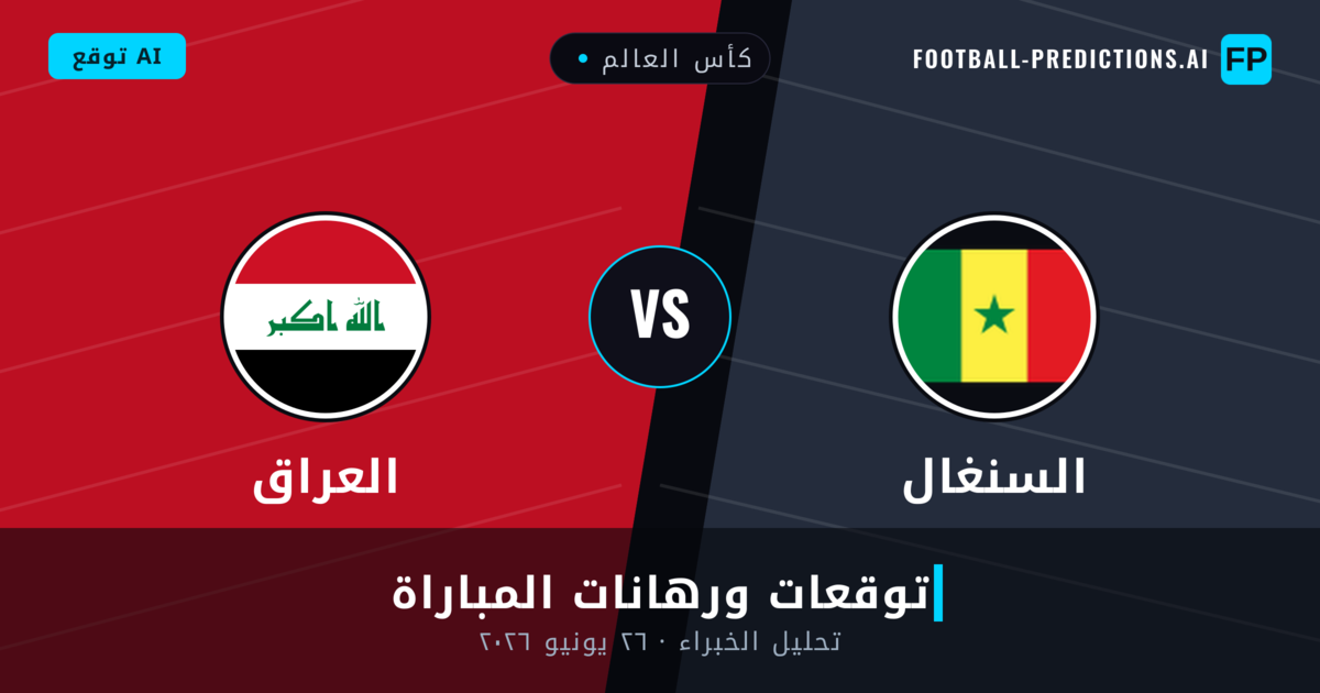 السنغال ضد العراق — توقعات ومعاينة المباراة
