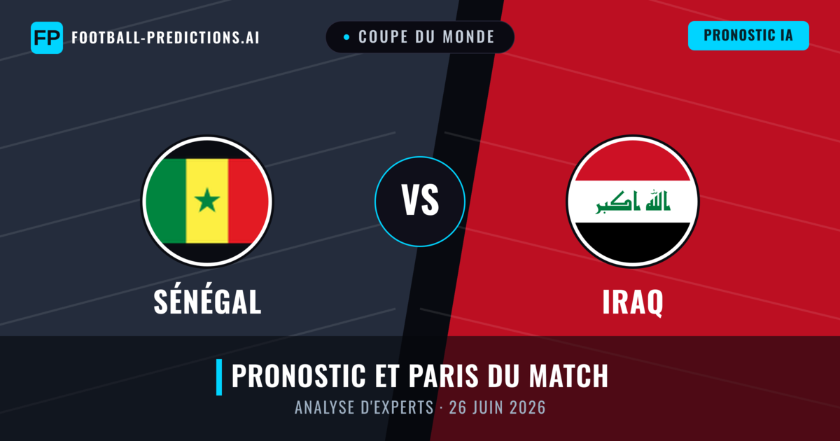 Sénégal vs Iraq — pronostic et avant-match