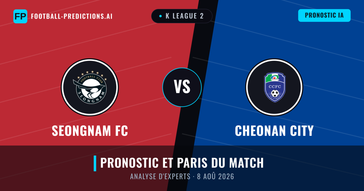 Seongnam FC vs Cheonan City — pronostic et avant-match