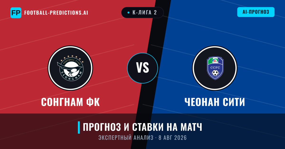 Сонгнам ФК – Чеонан Сити — прогноз и превью матча