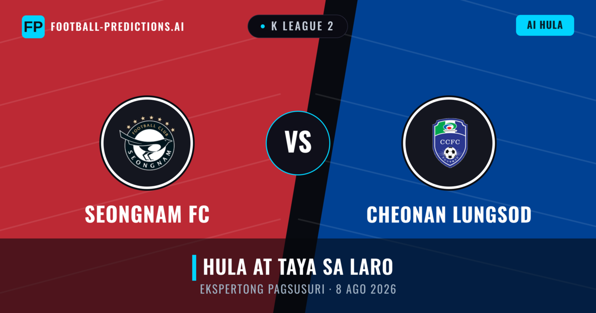 Seongnam FC vs Cheonan Lungsod — hula at preview ng laban