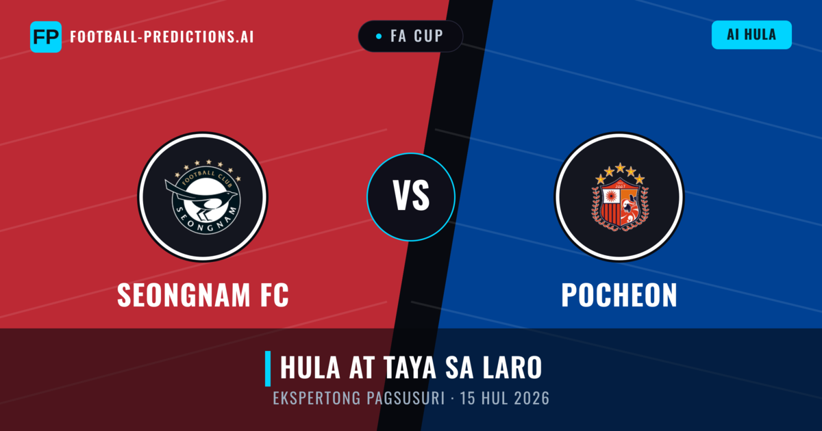 Seongnam FC vs Pocheon — hula at preview ng laban