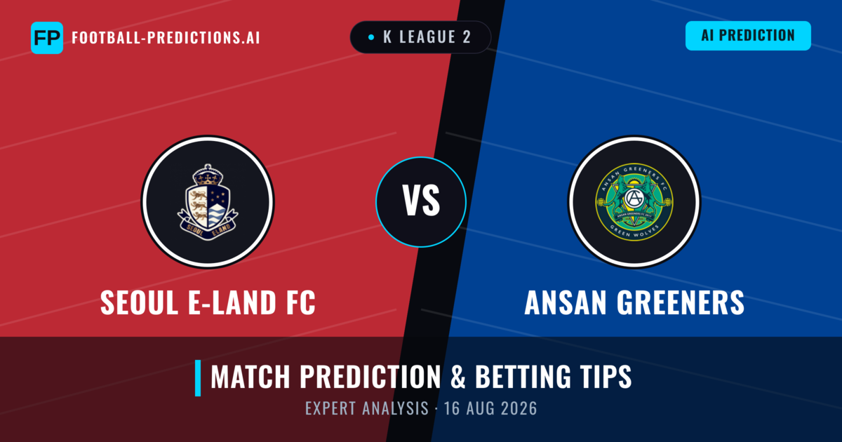 Seoul E-Land FC vs Ansan Greeners — match prediction & preview