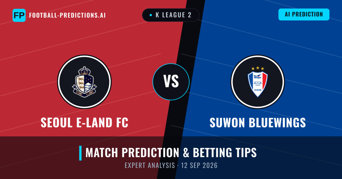 Seoul E-Land FC vs Suwon Bluewings — match prediction & preview