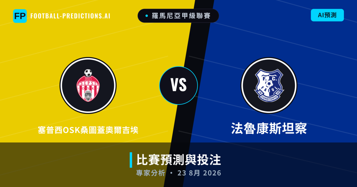 塞普西OSK桑圖蓋奧爾吉埃 vs 法魯康斯坦察 — 比赛预测和前瞻