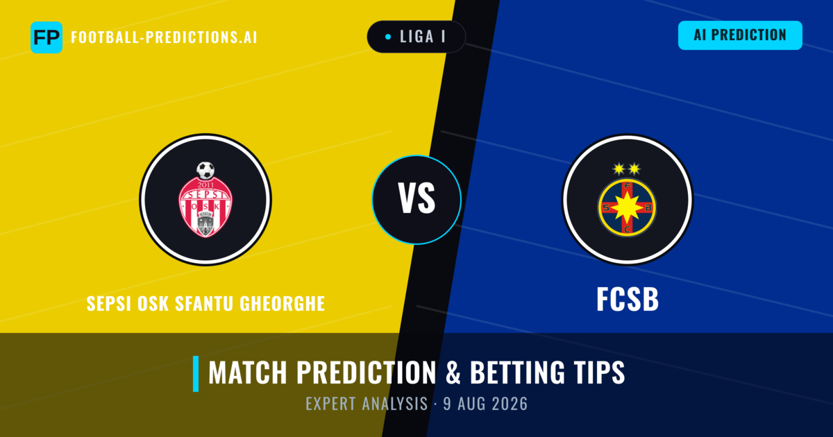 Sepsi OSK Sfantu Gheorghe vs FCSB — match prediction & preview