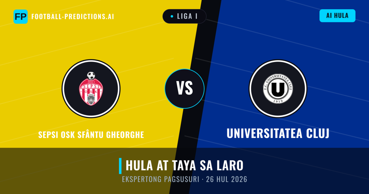 Sepsi OSK Sfântu Gheorghe vs Universitatea Cluj — hula at preview ng laban