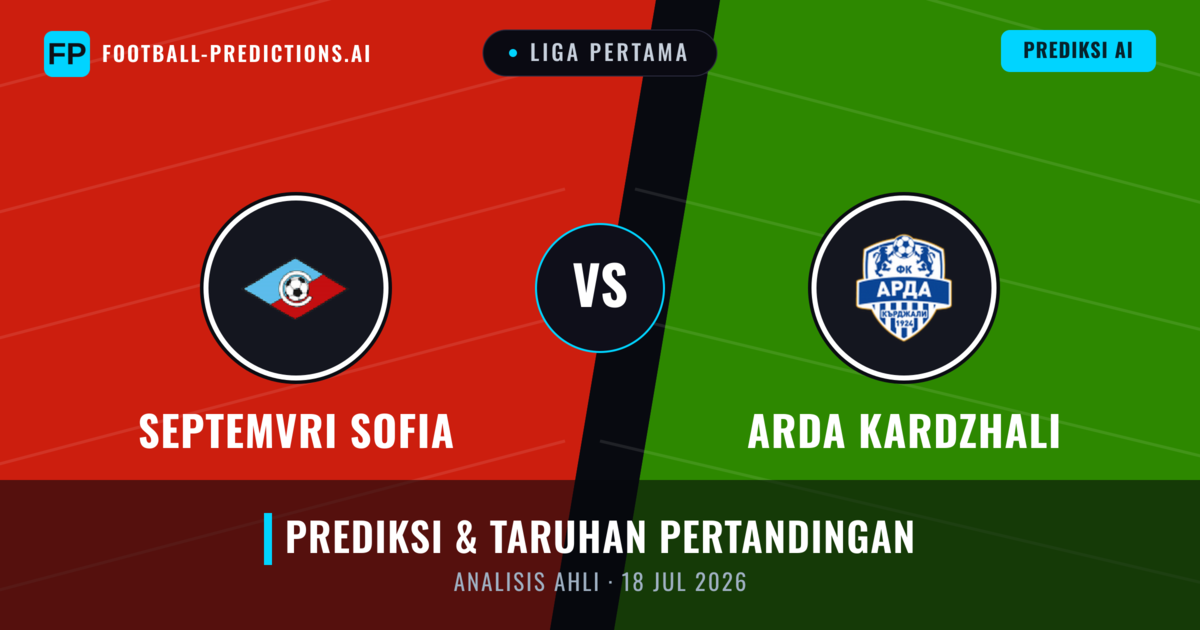 Septemvri Sofia vs Arda Krdzhali — prediksi dan pratinjau pertandingan
