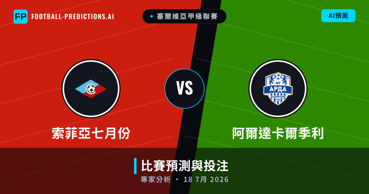 索菲亞七月份 vs 阿爾達卡爾季利 — 比赛预测和前瞻