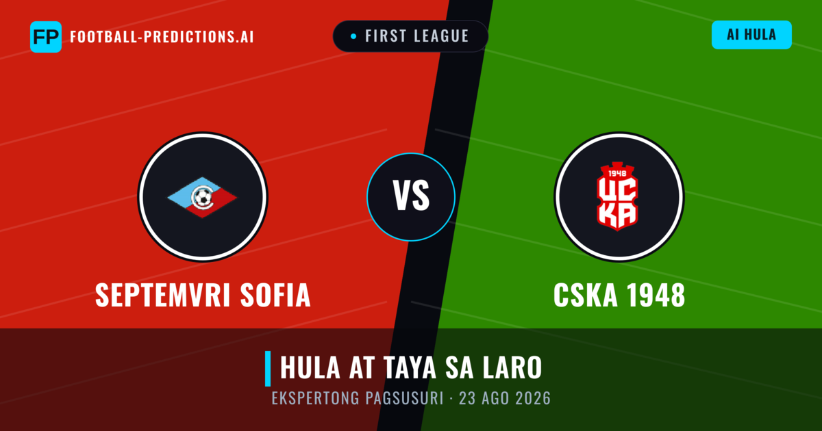 Septemvri Sofia vs CSKA 1948 — hula at preview ng laban