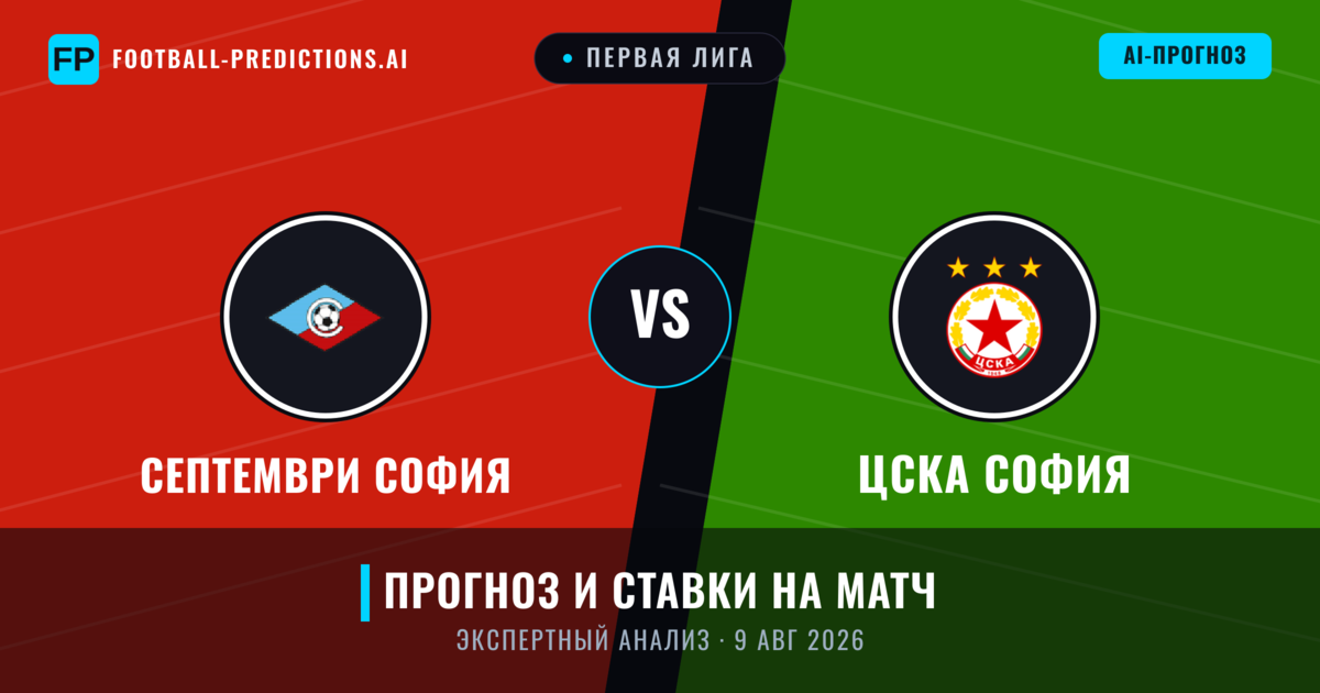 Септември София – ЦСКА София — прогноз и превью матча