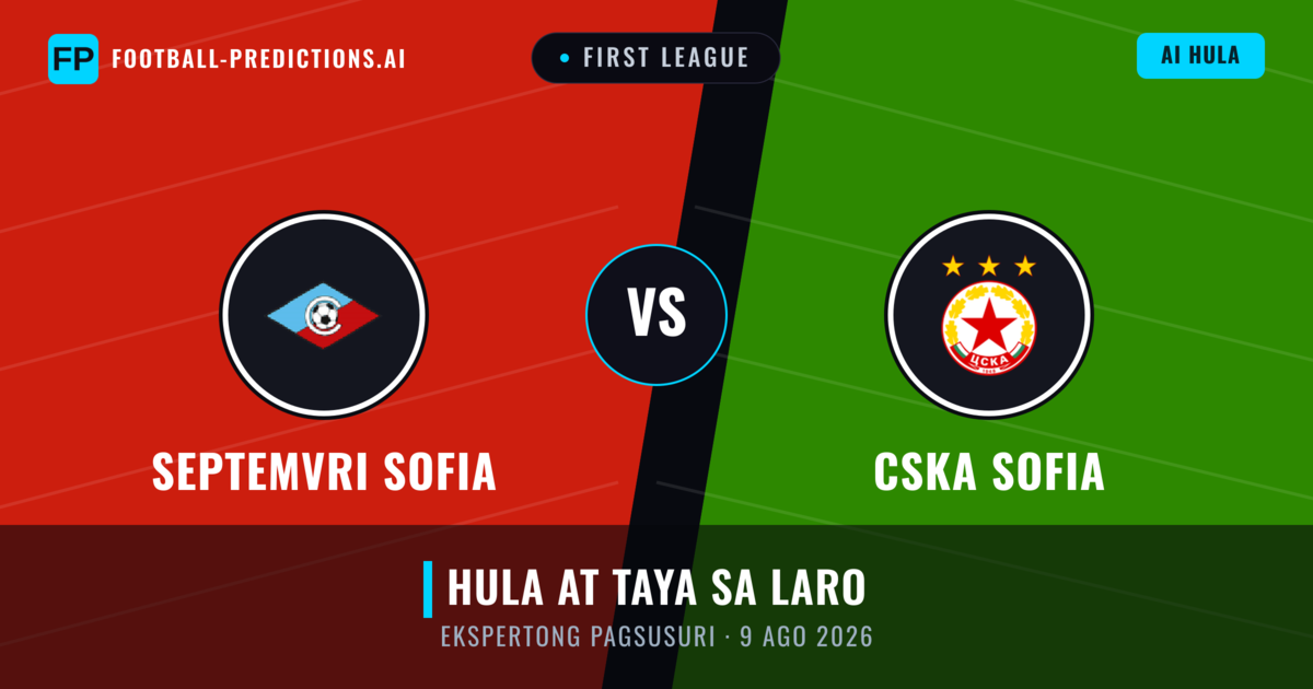 Septemvri Sofia vs CSKA Sofia — hula at preview ng laban