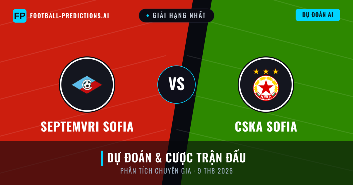 Septemvri Sofia vs CSKA Sofia — dự đoán và xem trước trận đấu