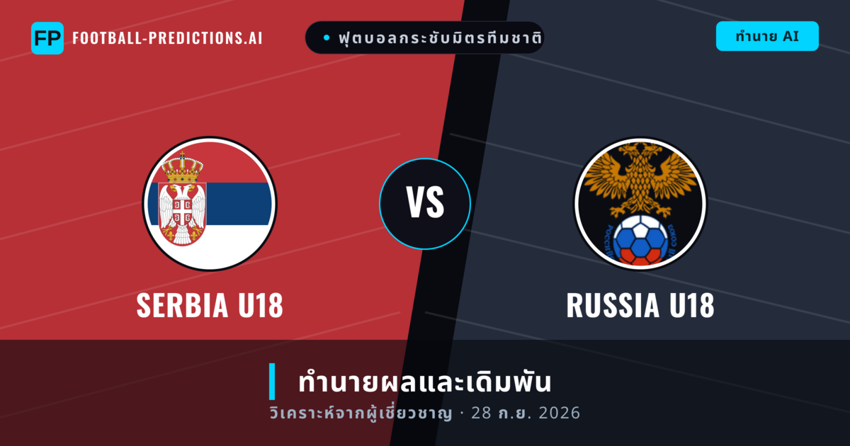 Serbia U18 พบ Russia U18 — ทำนายผลและพรีวิวการแข่งขัน