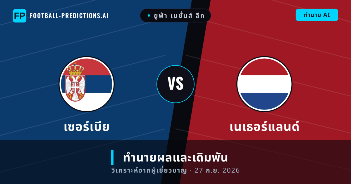 เซอร์เบีย พบ เนเธอร์แลนด์ — ทำนายผลและพรีวิวการแข่งขัน