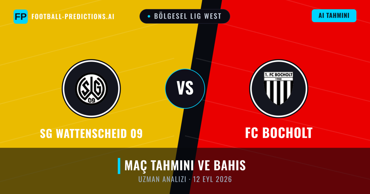 SG Wattenscheid 09 - FC Bocholt — maç tahmini ve önizleme