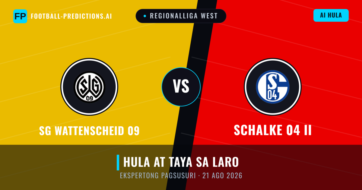 SG Wattenscheid 09 vs Schalke 04 II — hula at preview ng laban