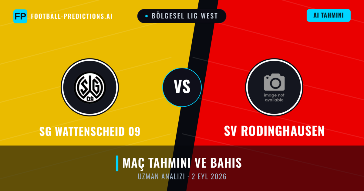 SG Wattenscheid 09 - SV Rodinghausen — maç tahmini ve önizleme