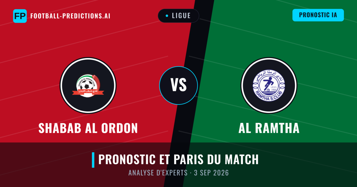 Shabab Al Ordon vs Al Ramtha — pronostic et avant-match