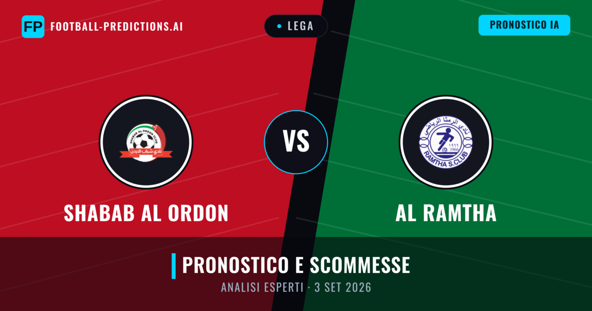 Shabab Al Ordon vs Al Ramtha — pronostico e anteprima del match