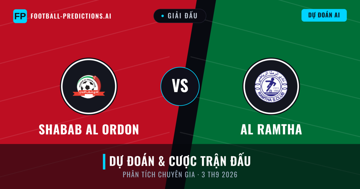 Shabab Al Ordon vs Al Ramtha — dự đoán và xem trước trận đấu