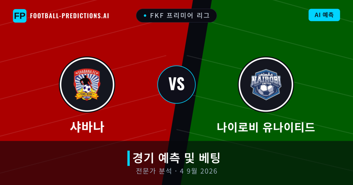 샤바나 대 나이로비 유나이티드 — 경기 예측 및 프리뷰
