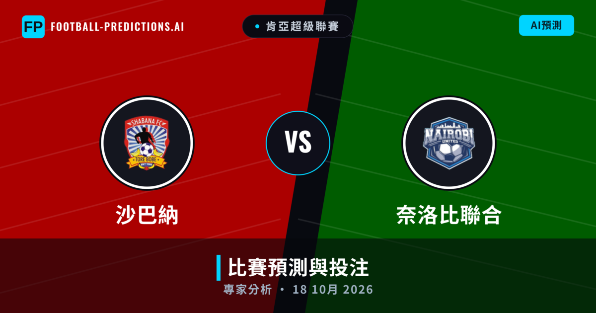 沙巴納 vs 奈洛比聯合 — 比赛预测和前瞻