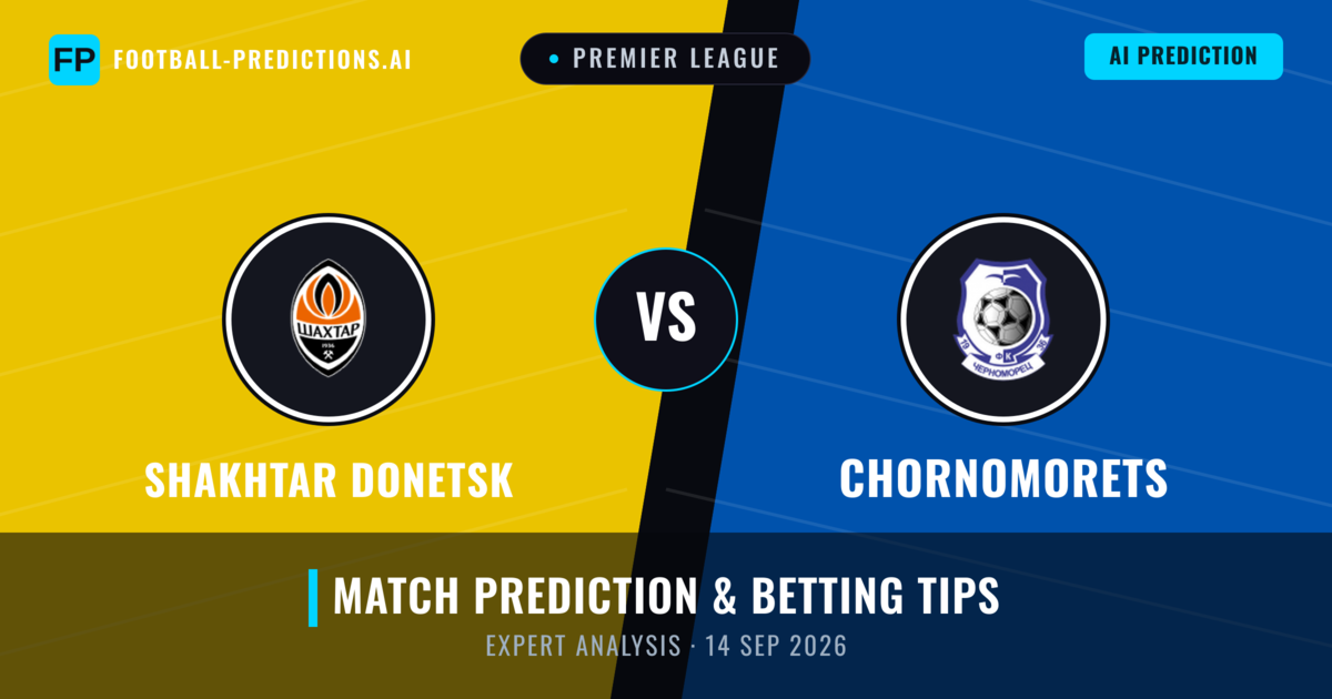 Shakhtar Donetsk vs Chornomorets — match prediction & preview